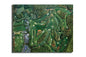 Aerial View Amen Corner White Dogwood Golden Bell Azalea the Masters of Augusta canvas prints Augusta National Golf Course all 18 Holes wall art 8x10-40x60in Oil Painting Art Print art on wall two matte paper prints image poster picture photograph photo fine art print wall hanging.