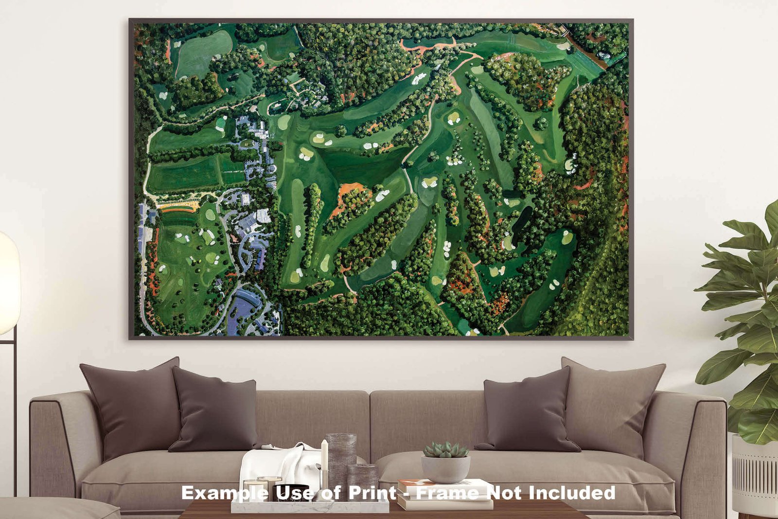 Amen Corner White Dogwood Golden Bell Azalea Augusta National wall art Golf Course all 18 Holes canvas prints Aerial View the Masters of Augusta 8x10-40x60in Oil Painting Art Print oil painting giclee painting print