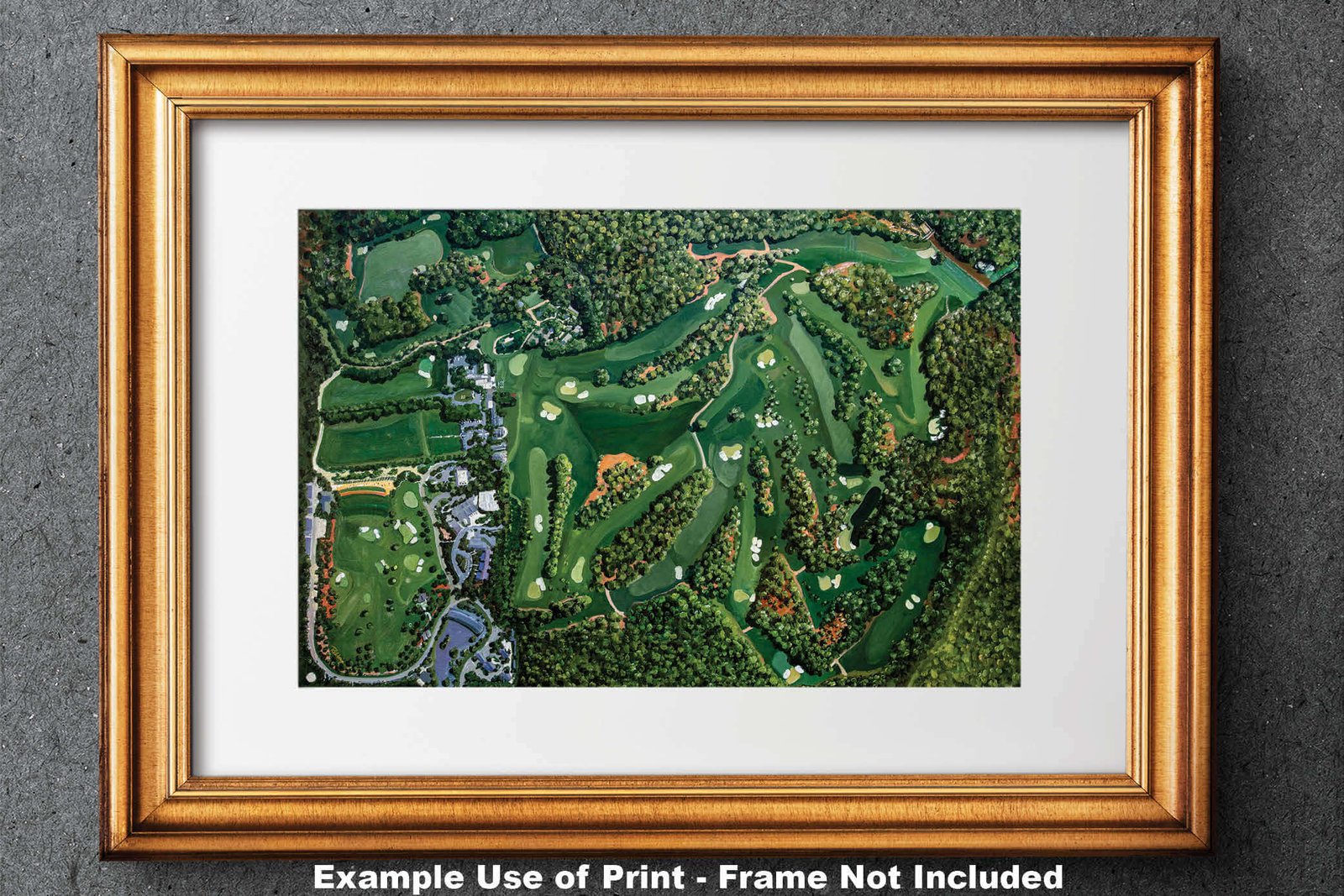 giclee Amen Corner White Dogwood Golden Bell Azalea Augusta National lithograph painting print wall decor wall artwork 8x10-40x60in Oil Painting Art Print the Masters of Augusta Aerial View Golf Course all 18 Holes wall art