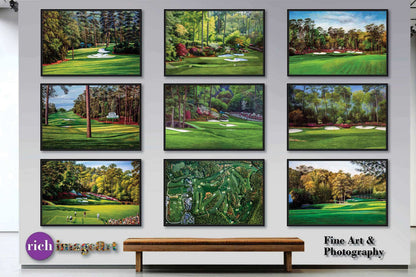canvas prints PGA art on wall Azalea Hole 13 Augusta National Golf Club Masters painting print 8x10-40x60in Oil Painting Art Print wall art