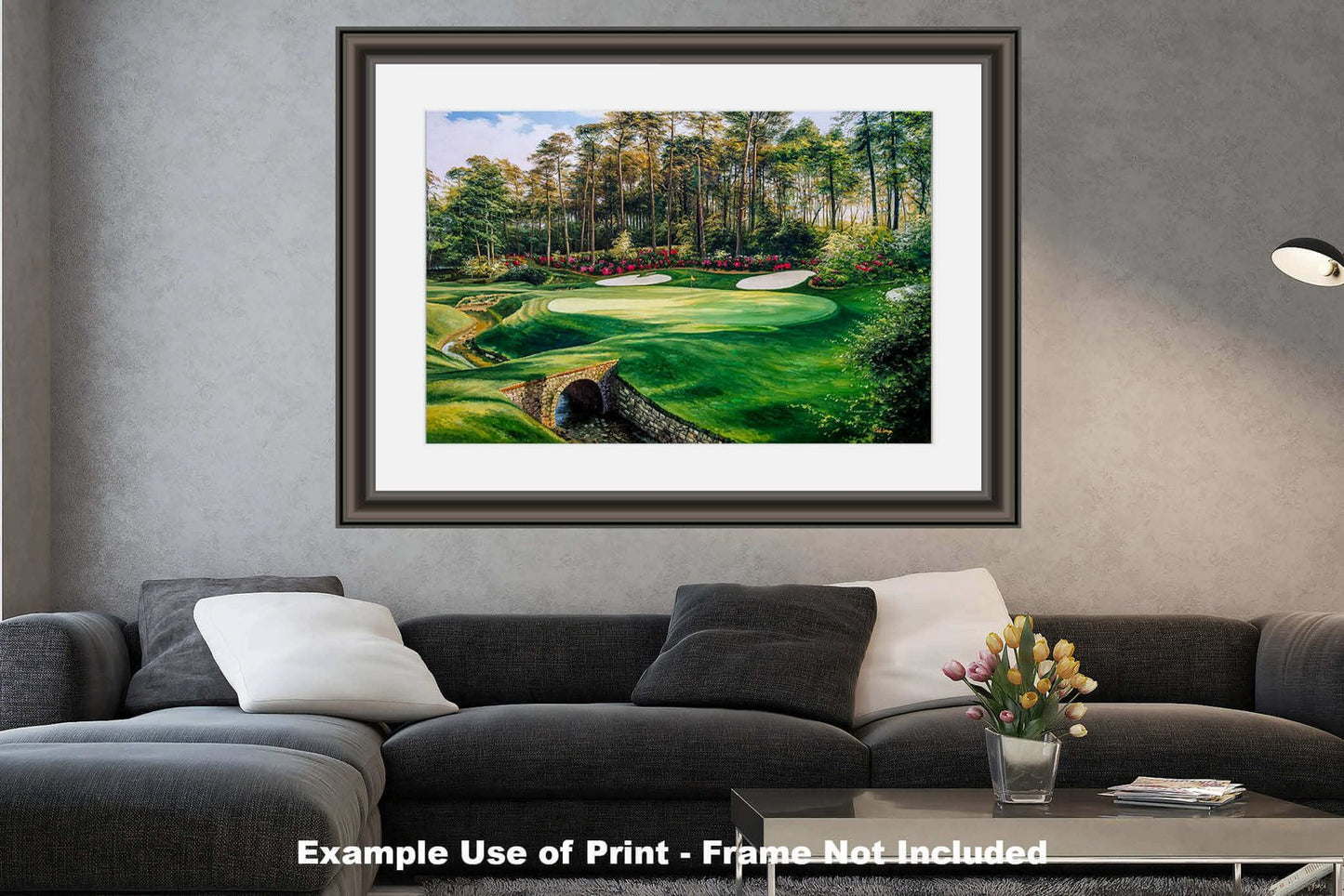 Hole 13 Azalea PGA Masters painting print rich image wall decor 8x10-40x60in Oil Painting Art Print lithograph Augusta National Golf Club canvas prints wall art