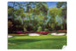 wall artwork Hole 13 Augusta National Golf Club wall art PGA Masters Azalea canvas frame gallery wrapped stretched over 3/4 inch wood frame rigid backing semi-gloss lamination leaning against wall picture photograph photo fine art print wall hanging.
