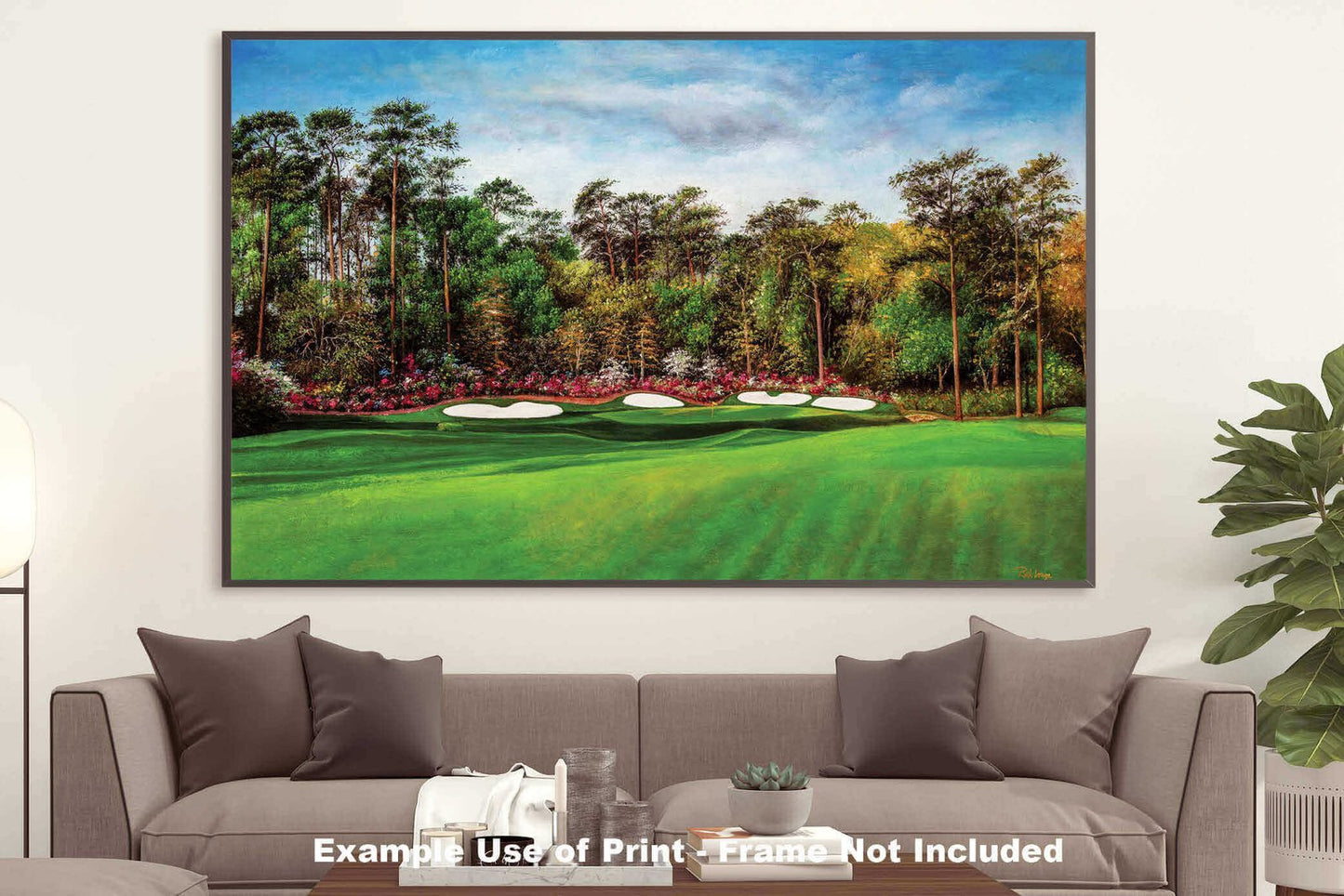 Azalea Augusta National wall art Golf Club Hole 13 canvas prints the Masters of Augusta Masters Amen Corner 8x10-40x60in Oil Painting Art Print oil painting giclee art on wall