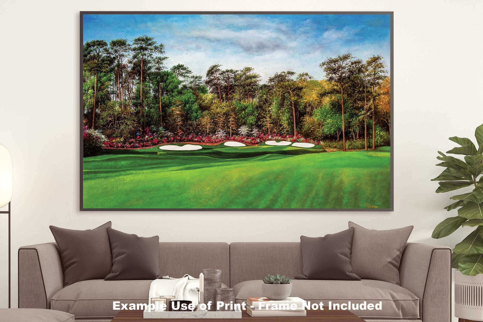 Azalea Augusta National wall art Golf Club Hole 13 canvas prints the Masters of Augusta Masters Amen Corner 8x10-40x60in Oil Painting Art Print oil painting giclee art on wall