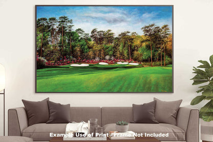 Azalea Augusta National wall art Golf Club Hole 13 canvas prints the Masters of Augusta Masters Amen Corner 8x10-40x60in Oil Painting Art Print oil painting giclee art on wall