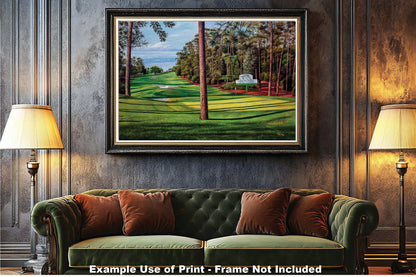 Augusta National Golf Hole 10 Camellia Masters 10Ri2 Painting Wall Art Print Rich image Art