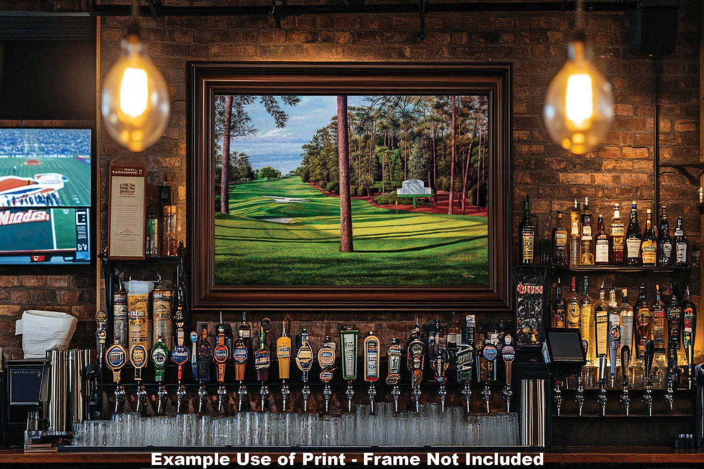 Augusta National Golf Hole 10 Camellia Masters 10Ri2 Painting Wall Art Print Rich image Art