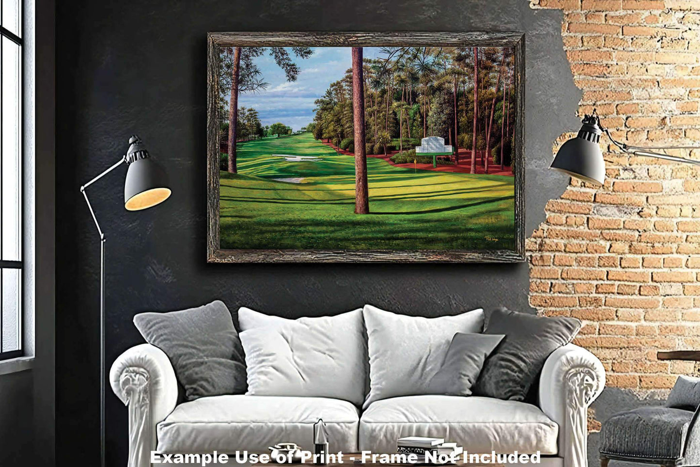 Augusta National Golf Hole 10 Camellia Masters 10Ri2 Painting Wall Art Print Rich image Art