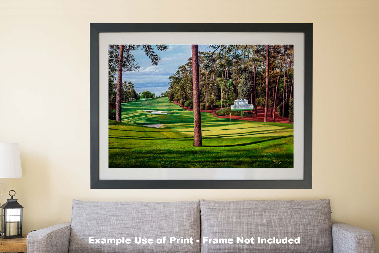 Augusta National Golf Hole 10 Camellia Masters 10Ri2 Painting Wall Art Print Rich image Art