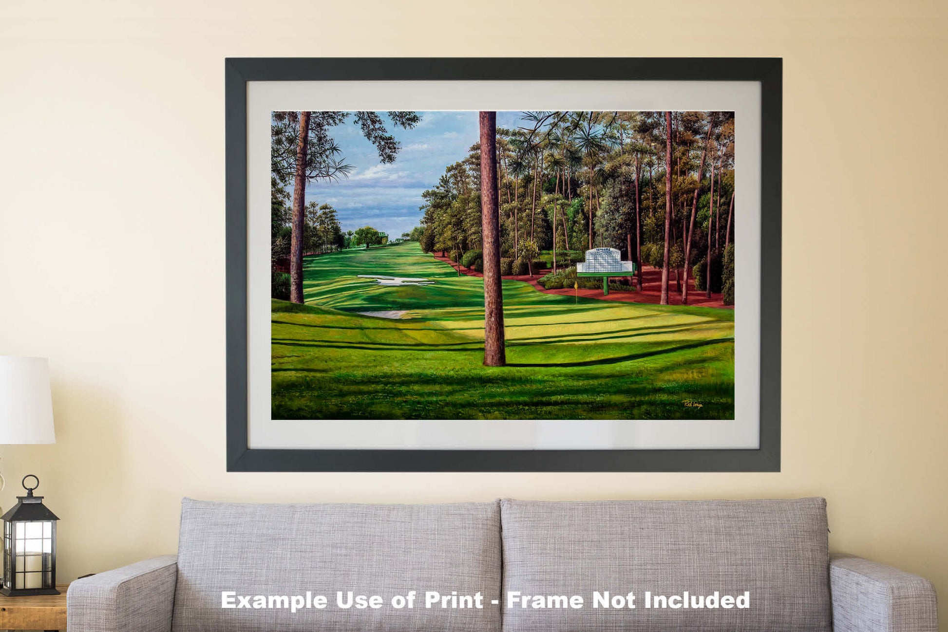 Augusta National Golf Hole 10 Camellia Masters 10Ri2 Painting Wall Art Print Rich image Art