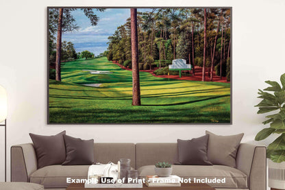 Augusta National Golf Hole 10 Camellia Masters 10Ri2 Painting Wall Art Print Rich image Art