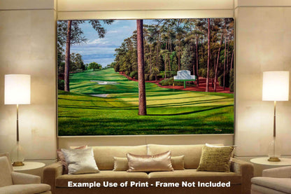 Augusta National Golf Hole 10 Camellia Masters 10Ri2 Painting Wall Art Print Rich image Art