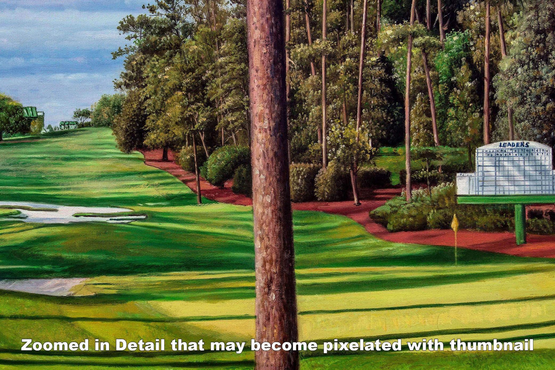 Augusta National Golf Hole 10 Camellia Masters 10Ri2 Painting Wall Art Print Rich image Art