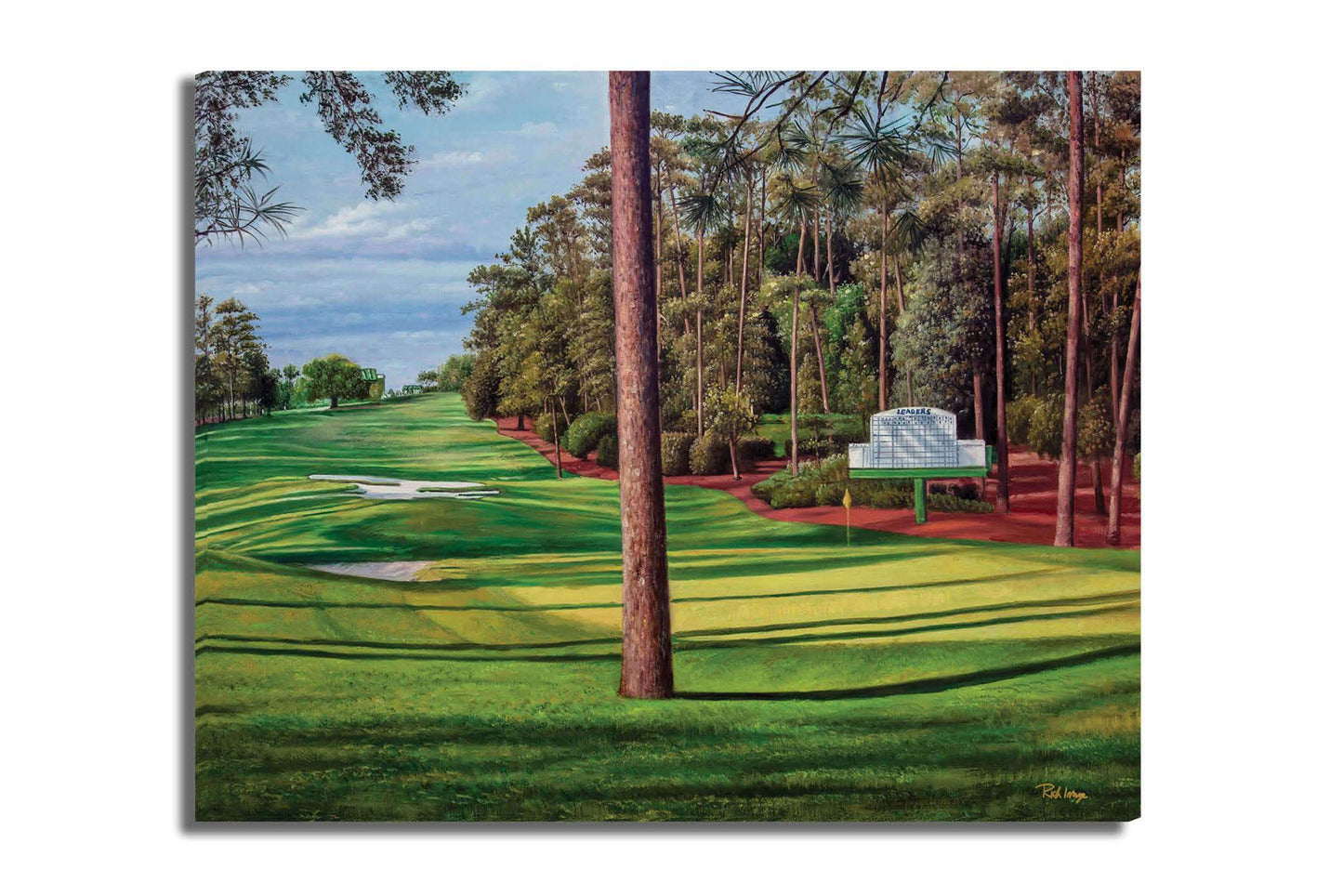 Augusta National Golf Hole 10 Camellia Masters 10Ri2 Painting Wall Art Print Rich image Art