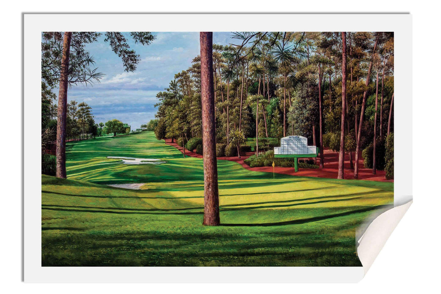 Augusta National Golf Hole 10 Camellia Masters 10Ri2 Painting Wall Art Print Rich image Art