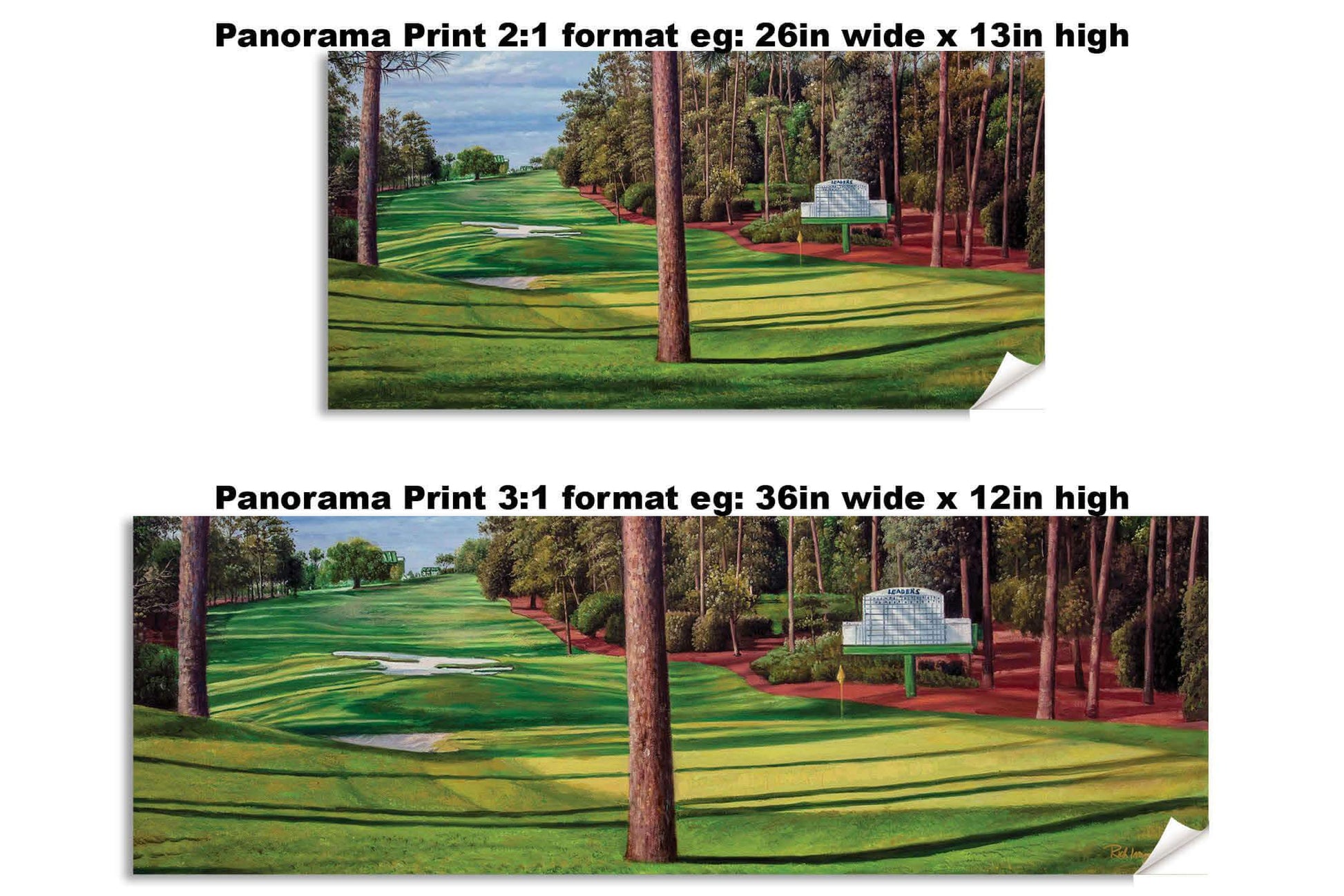 Augusta National Golf Hole 10 Camellia Masters 10Ri2 Painting Wall Art Print Rich image Art