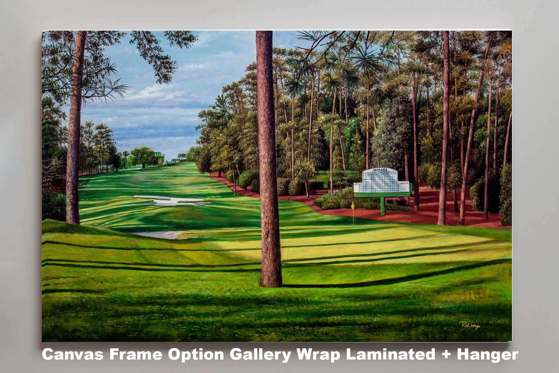 Augusta National Golf Hole 10 Camellia Masters 10Ri2 Painting Wall Art Print Rich image Art