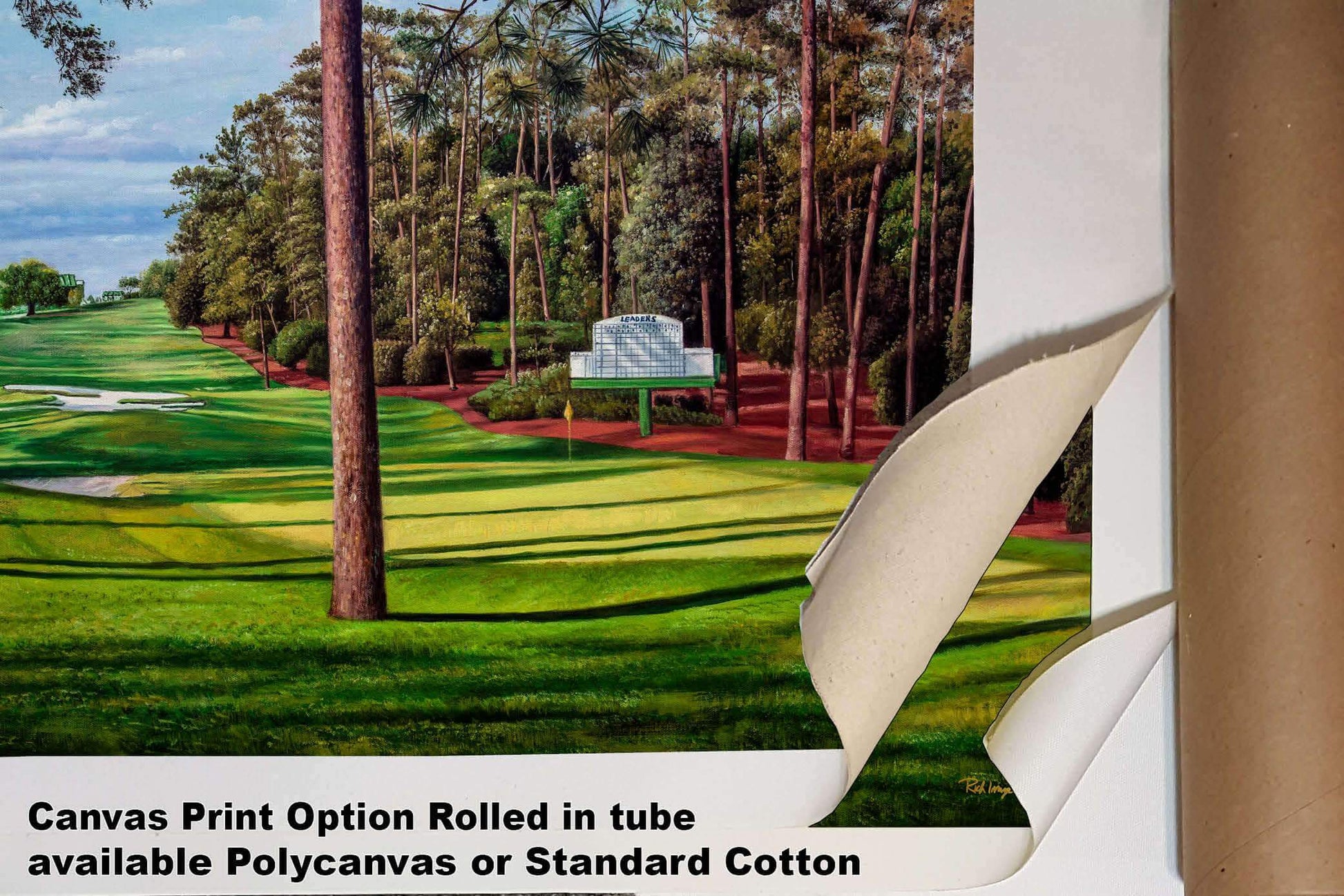 Augusta National Golf Hole 10 Camellia Masters 10Ri2 Painting Wall Art Print Rich image Art