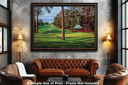 Augusta National Golf Hole 10 Camellia Masters 10Ri2 Painting Wall Art Print Rich image Art