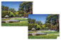 canvas prints Golf Club Course Hole 16 Augusta National wall art Augusta US The Masters Of Augusta Redbud canvas frame gallery wrapped stretched over 3/4 inch wood frame rigid backing semi-gloss lamination wall picture photograph photo fine art print wall hanging.
