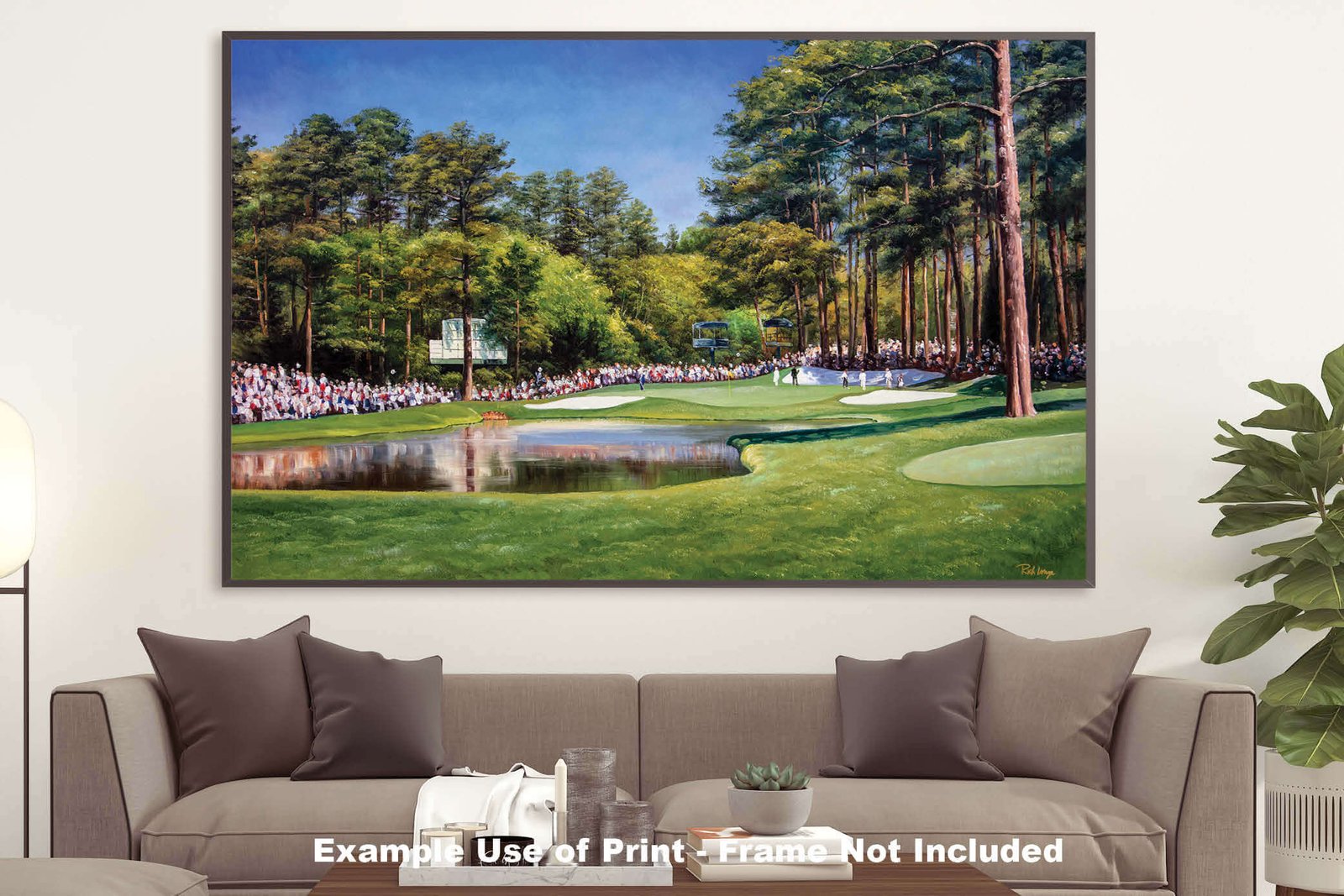 Redbud Augusta National wall art Golf Club Course Hole 16 canvas prints Augusta US The Masters Of Augusta 8x10-40x60in Oil Painting Art Print oil painting giclee painting print