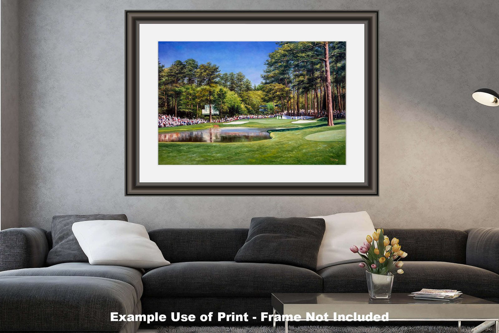 Golf Club Course Hole 16 Redbud Augusta US The Masters Of Augusta painting print art on wall wall decor 8x10-40x60in Oil Painting Art Print lithograph Augusta National canvas prints wall art