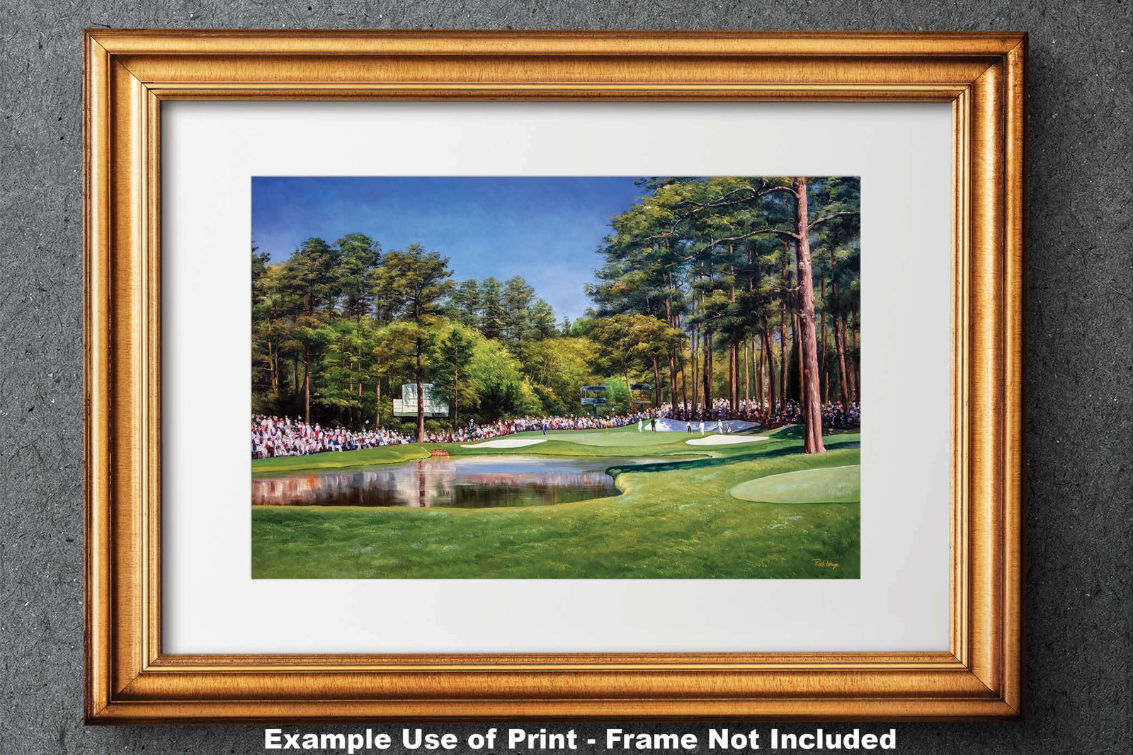 giclee Redbud Augusta National lithograph painting print wall decor art on wall 8x10-40x60in Oil Painting Art Print The Masters Of Augusta Augusta US Golf Club Course Hole 16 wall art