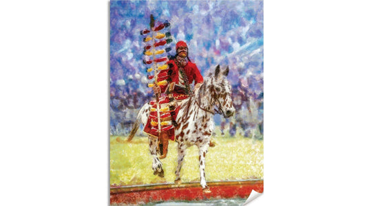FSU Mascot College Football Team wall art Chief Osceola canvas prints lithograph Florida State Seminoles Renegade FSUchief1RiD