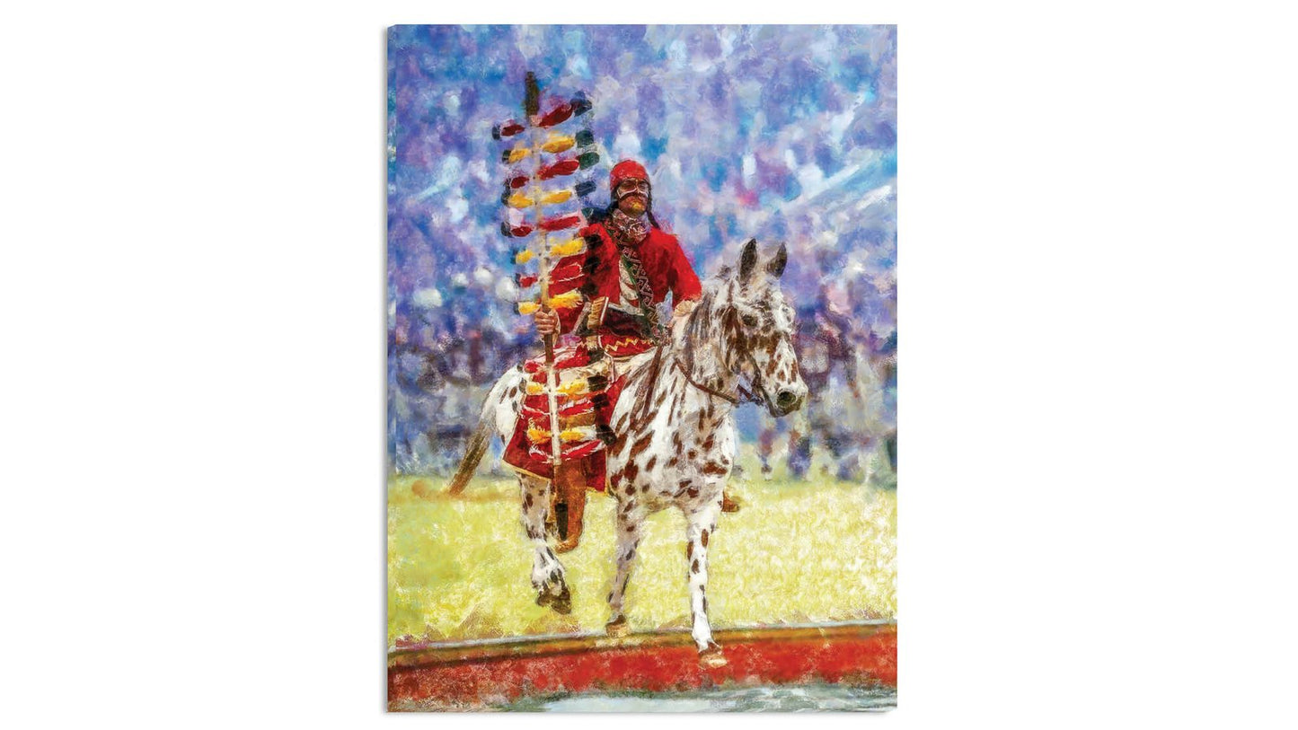 Chief Osceola giclee painting print Renegade artwork giclee FSU Mascot Florida State Seminoles FSUchief1RiD