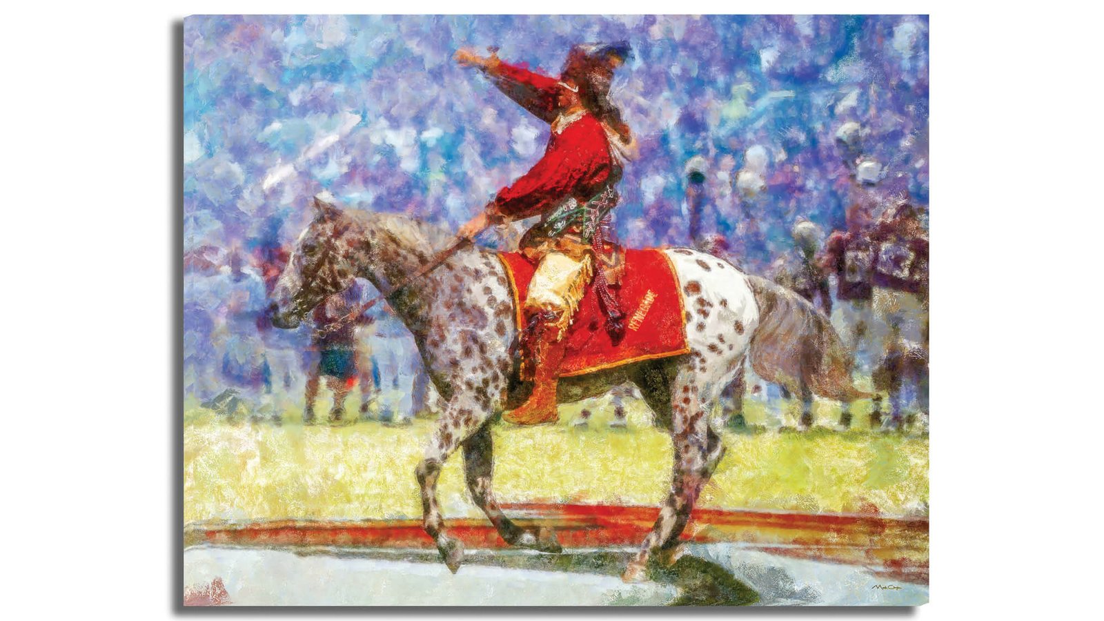 Chief Osceola giclee painting print Renegade artwork giclee FSU Mascot Florida State Seminoles FSUchief2RiD