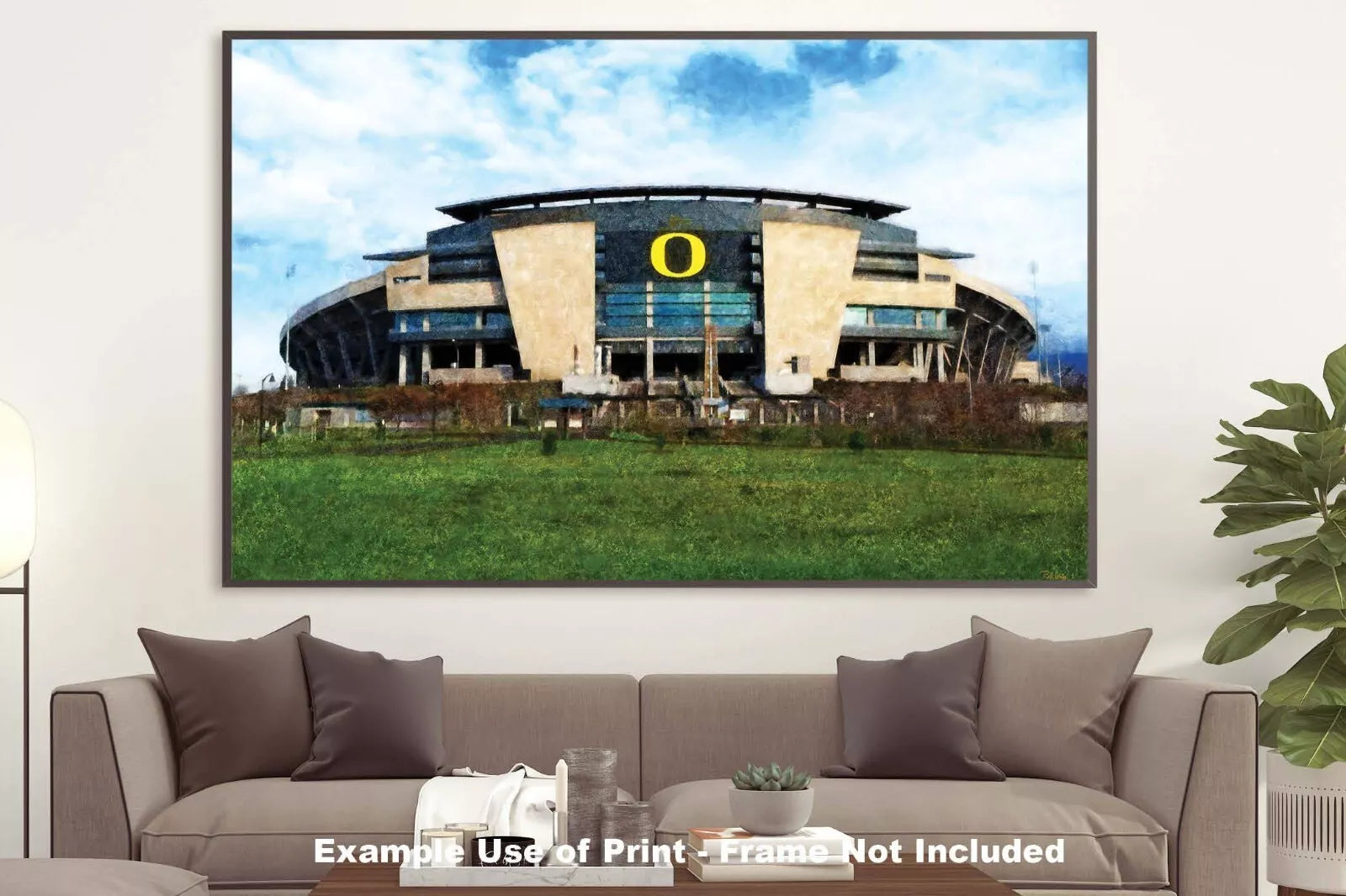 Oregon Ducks Autzen Stadium NCAA College Football 1MC1 Art Oregon Football Rich image Art