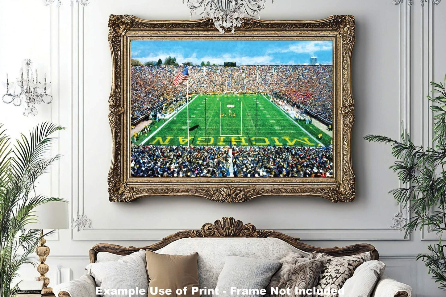 Michigan Stadium The Big House Wolverines NCAA Football 1MC1 Art Field College Rich image Art