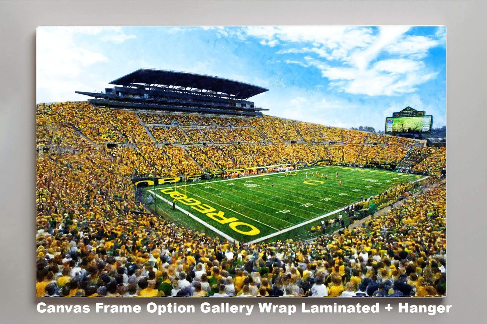 Oregon Football Autzen Stadium NCAA College Football Oregon Ducks 2MC1 Art Rich image Art