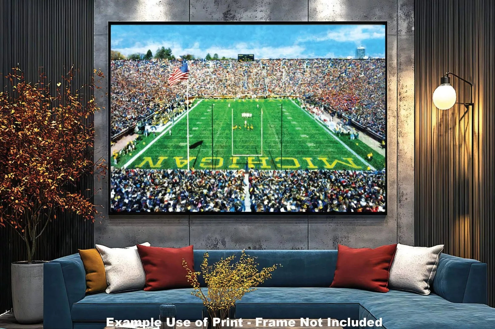 Michigan Stadium The Big House Wolverines NCAA Football 1MC1 Art Field College Rich image Art