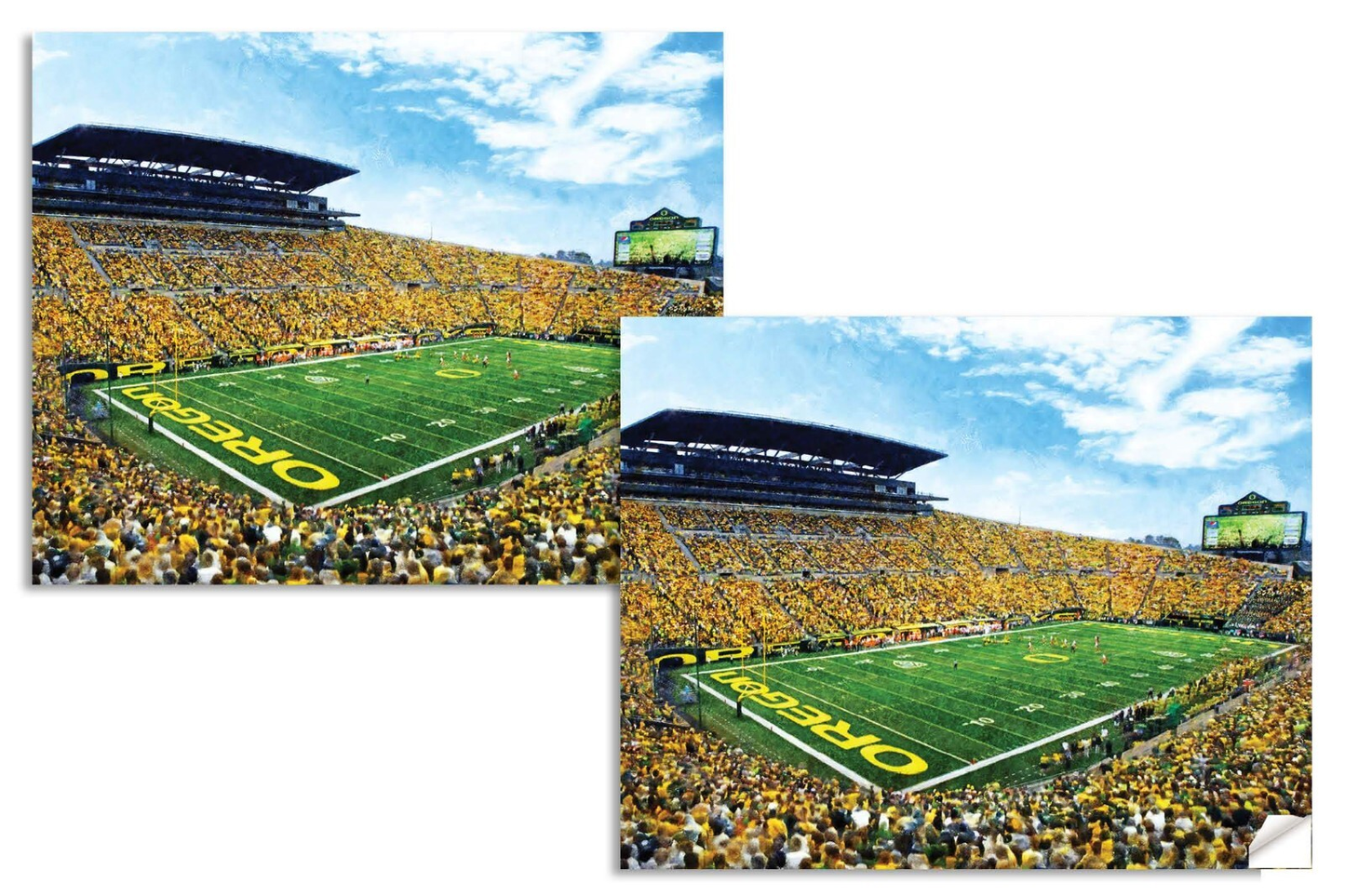 Oregon Football Autzen Stadium NCAA College Football Oregon Ducks 2MC1 Art Rich image Art