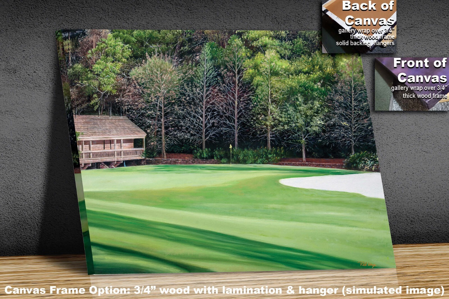 Augusta National Golf Hole 11 White Dogwood PGA 11Ri2 Painting Wall Art Print Rich image Art