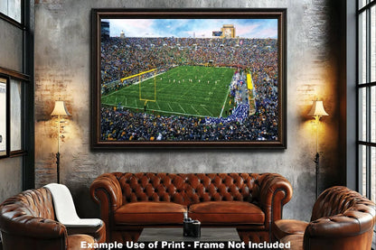 Notre Dame Stadium Fighting Irish NCAA College Football 1MC1 Art Touchdown Jesus Rich image Art