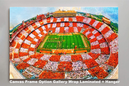 Tennessee Volunteers Neyland Stadium UT Vols NCAA Football Checkerboard 1MC1 Art Rich image Art