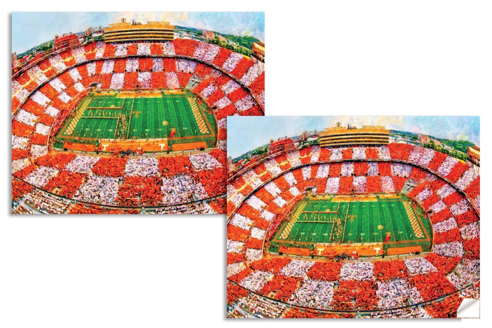 Tennessee Volunteers Neyland Stadium UT Vols NCAA Football Checkerboard 1MC1 Art Rich image Art