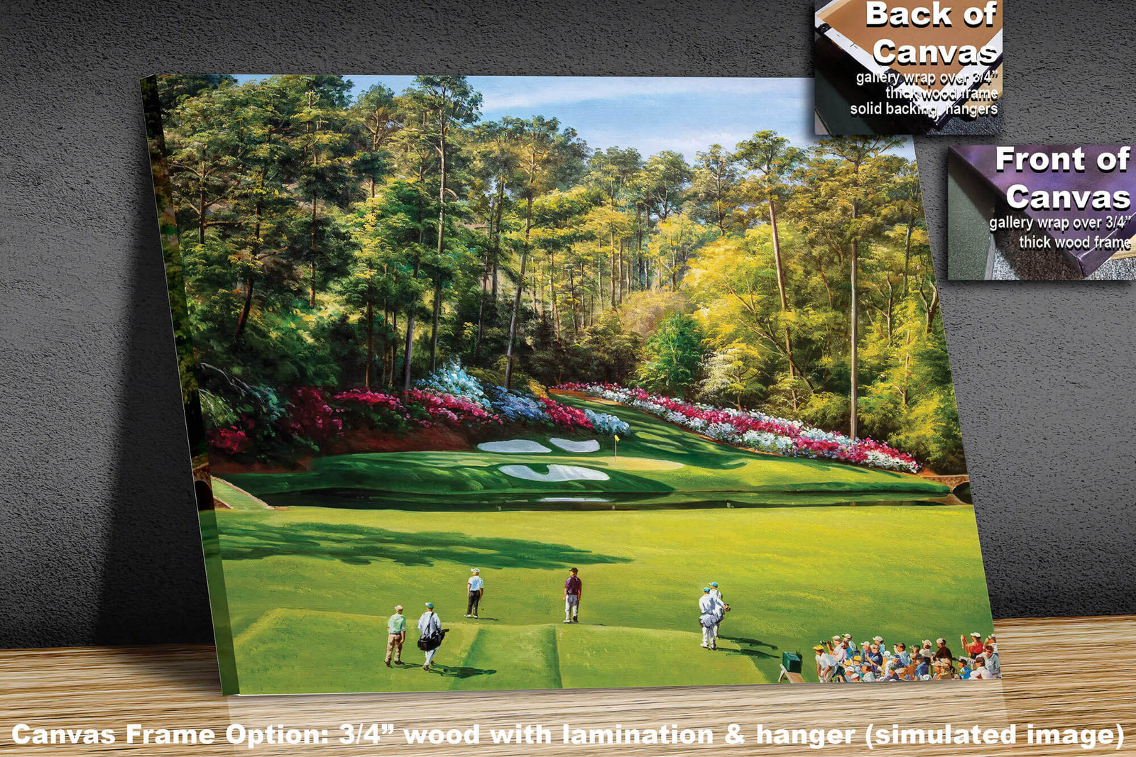 Augusta National Golf Hole 12 Golden Bell PGA RiOil05 Oil Painting Wall Art Print Rich image Art