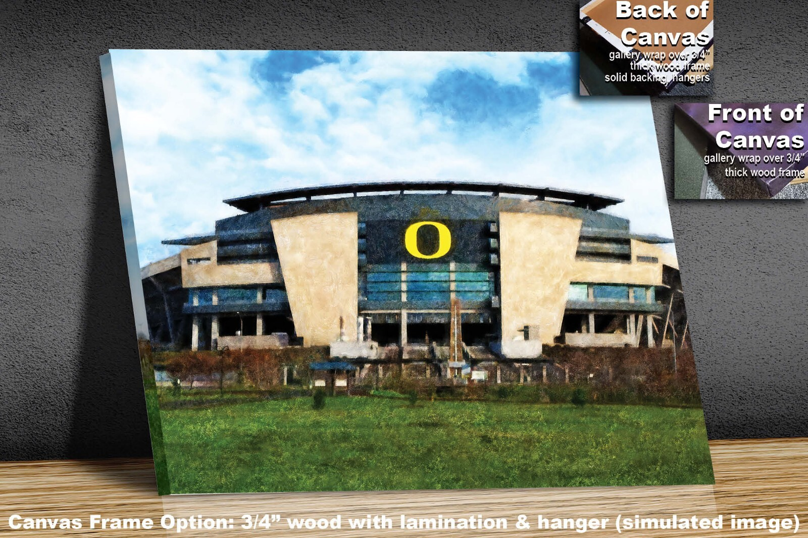 Oregon Ducks Autzen Stadium NCAA College Football 1MC1 Art Oregon Football Rich image Art