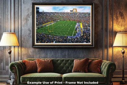 Notre Dame Stadium Fighting Irish NCAA College Football 1MC1 Art Touchdown Jesus Rich image Art