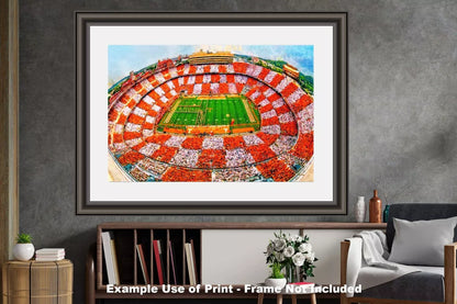 Tennessee Volunteers Neyland Stadium UT Vols NCAA Football Checkerboard 1MC1 Art Rich image Art