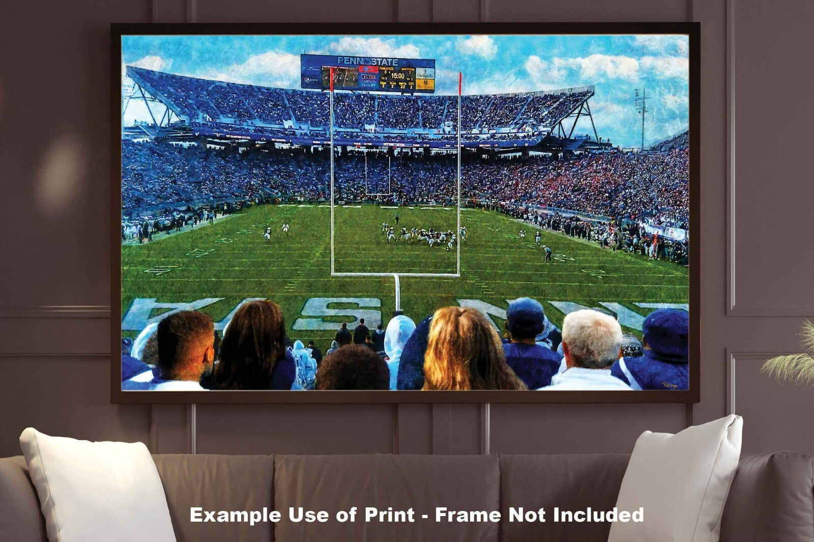 Penn State Football Beaver Stadium Nittany Lions NCAA College Football 1MC1 Art Rich image Art