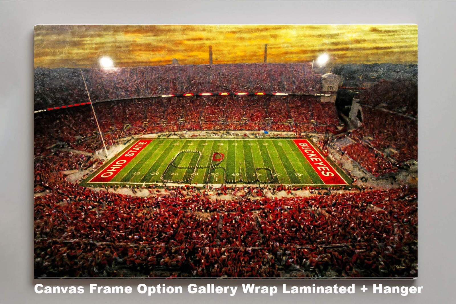 OSU Football Ohio Stadium Buckeyes NCAA College Football 1MC1 Art Rich image Art