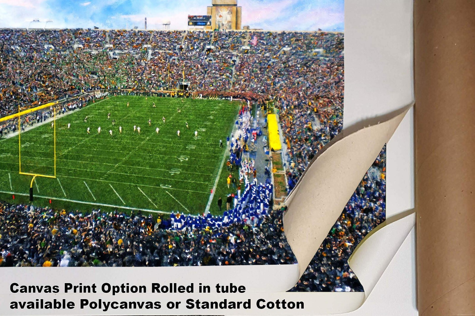 Notre Dame Stadium Fighting Irish NCAA College Football 1MC1 Art Touchdown Jesus Rich image Art