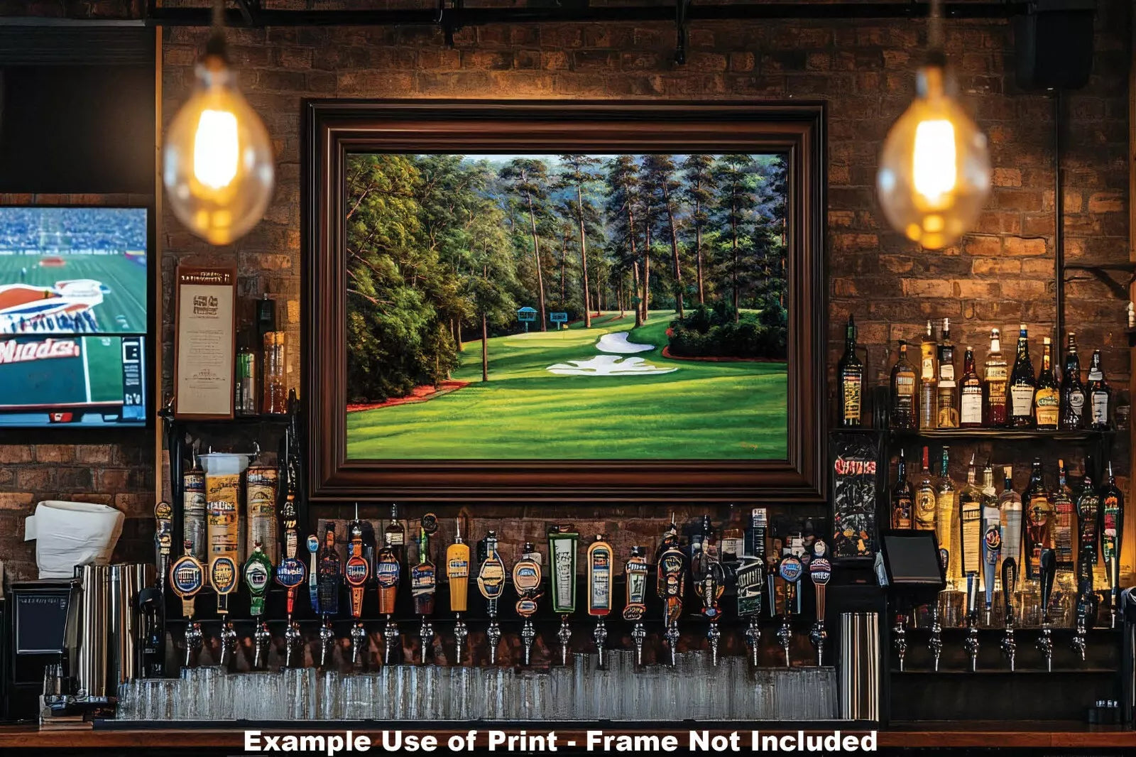 Augusta National Golf Hole 10 Camellia Masters 10Ri1 Painting Wall Art Print Rich image Art