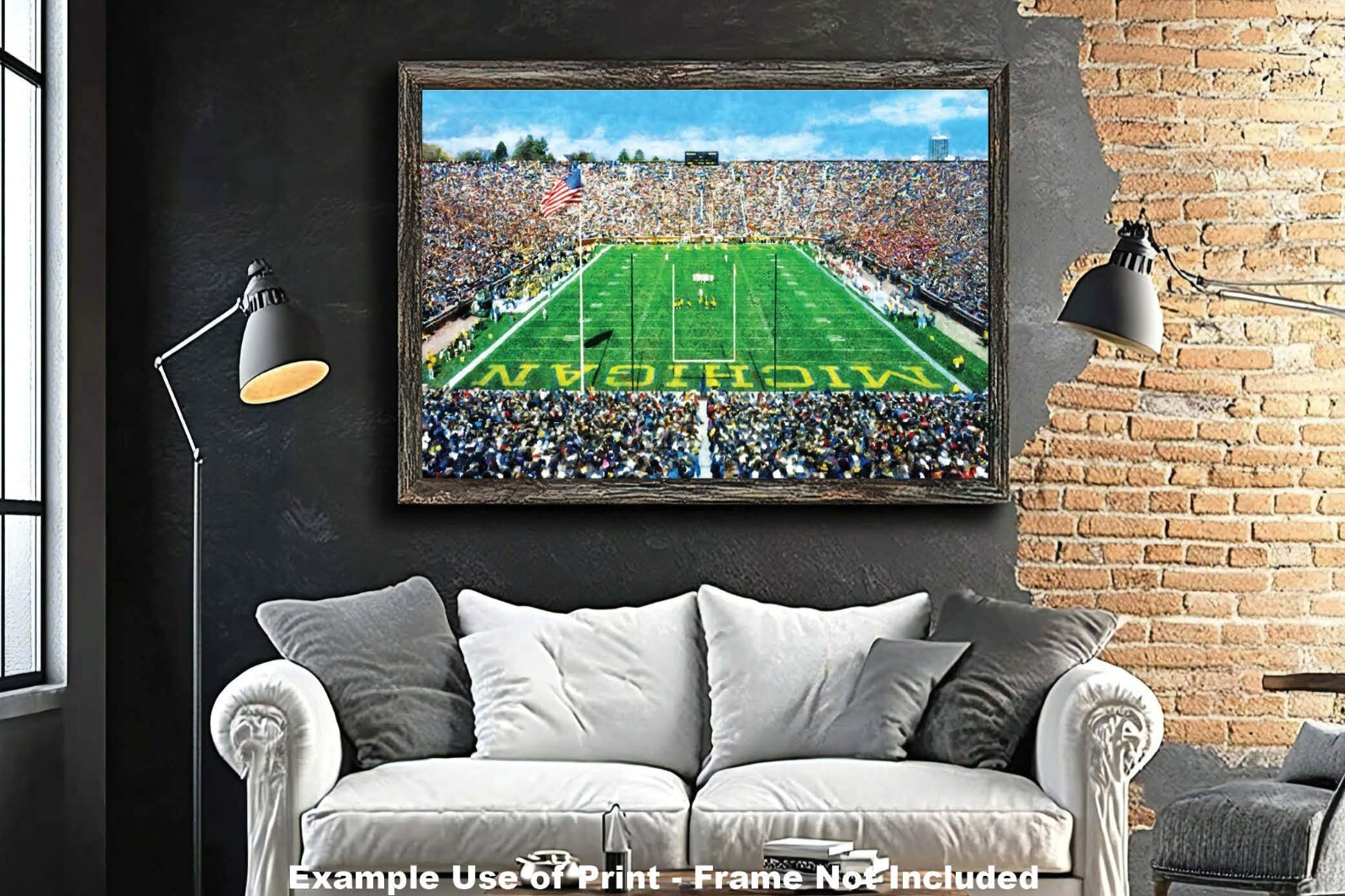 Michigan Stadium The Big House Wolverines NCAA Football 1MC1 Art Field College Rich image Art