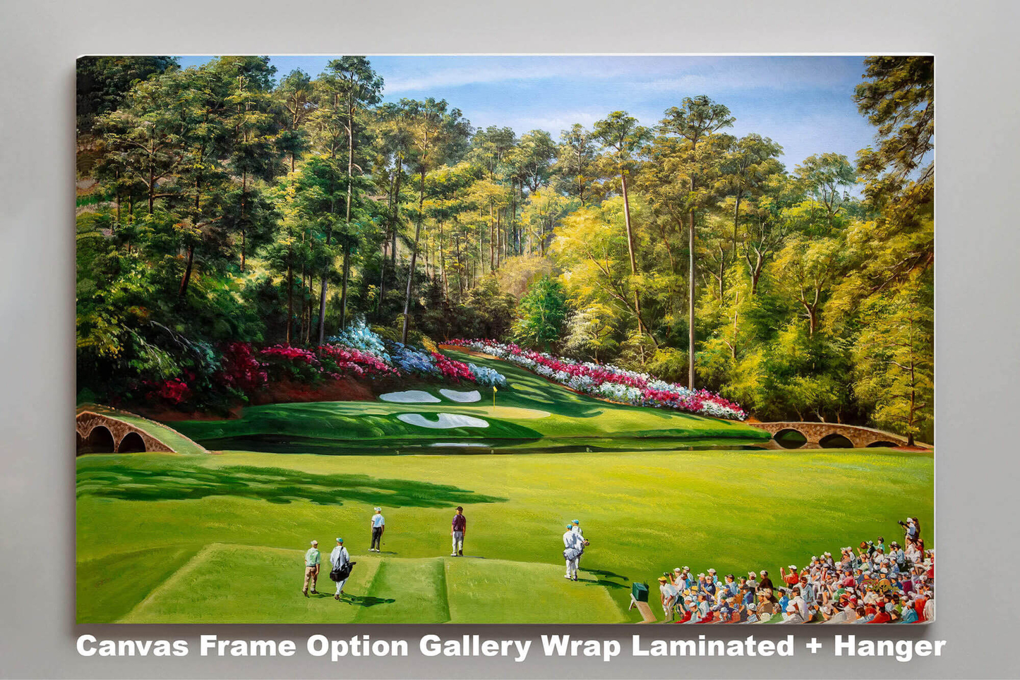 Augusta National Golf Hole 12 Golden Bell PGA RiOil05 Oil Painting Wall Art Print Rich image Art