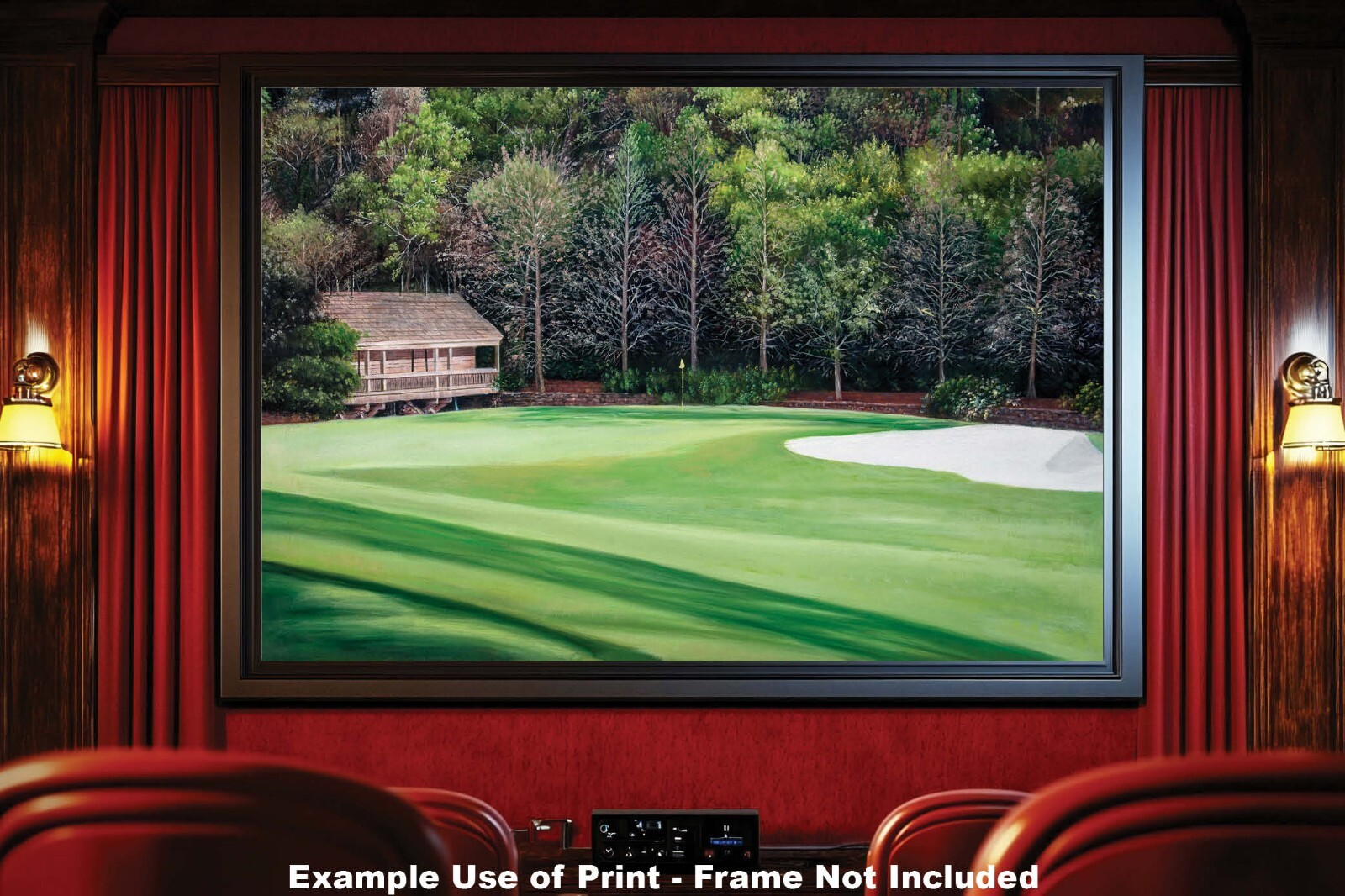 Augusta National Golf Hole 11 White Dogwood PGA 11Ri2 Painting Wall Art Print Rich image Art